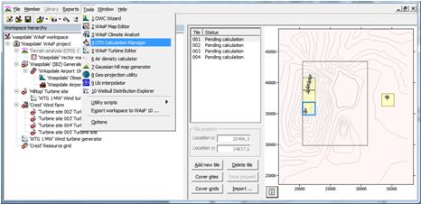 The “WAsP CFD Calculation Manager” can be found in the Tools dropdown menu